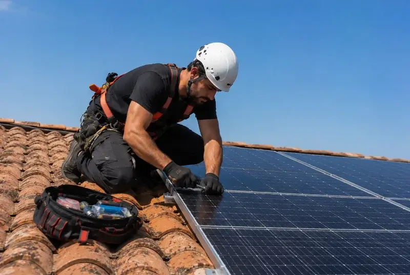 Maintenance et monitoring de panneaux solaires à Tullins